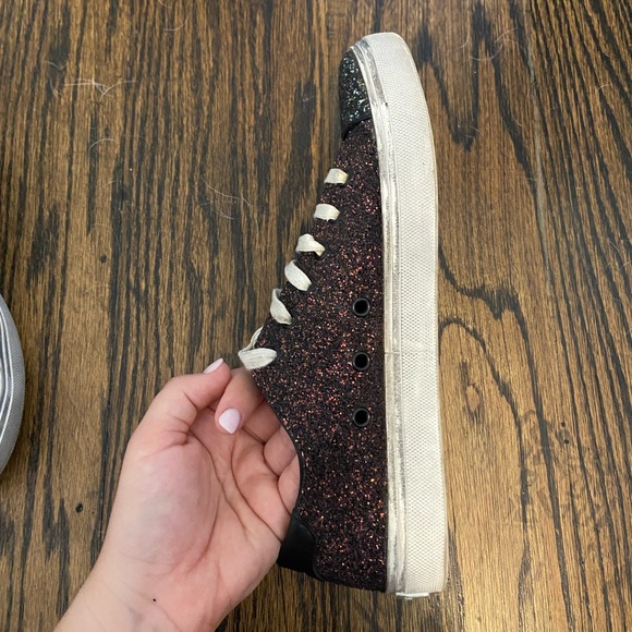 Saint Laurent sparkly glitter sneakers size 39 - Picture 5 of 9